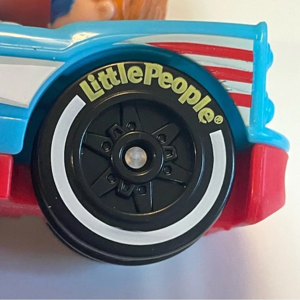 Little People Wheelies Retro Convertible - GMJ25 ~ Baby Blue